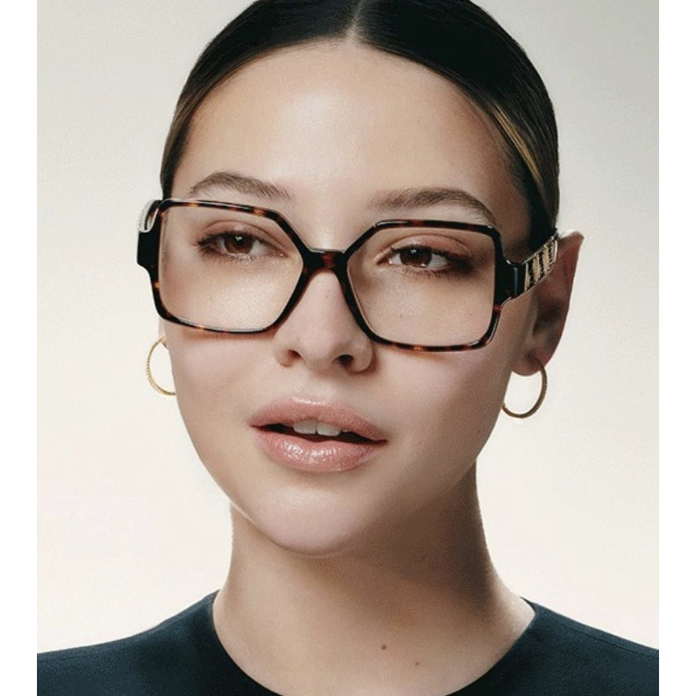 NWT Versace VE3337-108-55 Brown Square 55mm Glasses